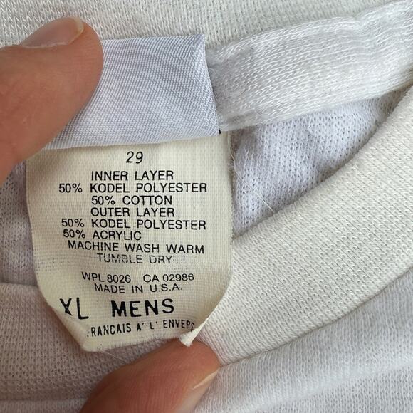 Vintage Allen A men’s undershirt XL white - Picture 3 of 5